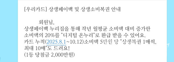 상생페이백과 2차 민생회복 소비쿠폰 신청이 비슷한 시기에 시행돼 소비자 혼동이 우려된다. 뉴스클레임DB