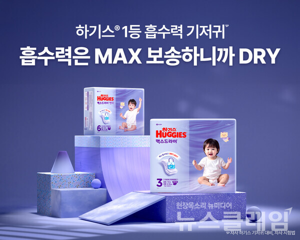 유한킴벌리(대표이사 사장 이제훈)가 99% 샘방지를 실현하고, 성별 맞춤 솔루션으로 차별화된 ‘2025년형 하기스 맥스드라이’ 신제품을 출시했다. 유한킴벌리 제공