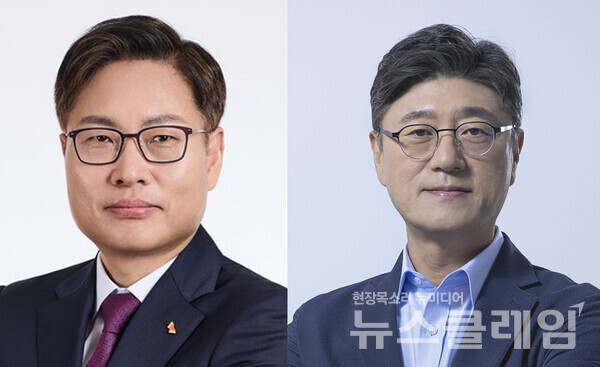 SK 강동수 신임 사장, 정재헌 SKT CEO. SK 제공