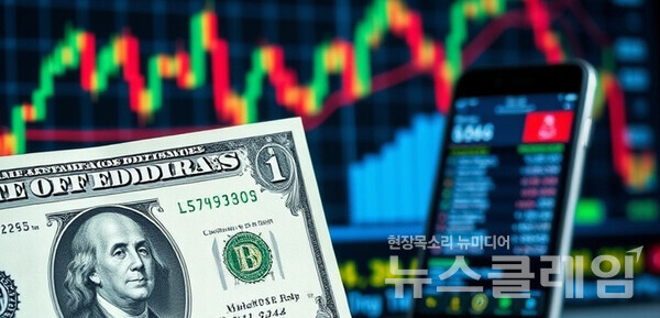 11일 오후 2시 30분, 미국 연방정부 셧다운 종료 기대와 안전자산 선호 심리 등으로 원·달러 환율이 7개월 만에 1470원 턱밑인 1469.2원까지 치솟았다. 뉴스클레임DB