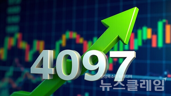 12일 코스피가 전 거래일보다 8.95포인트(0.22%) 떨어진 4097.44에 출발했다. 뉴스클레임DB