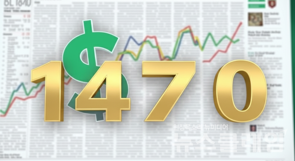 12일 서울 외환시장에서 원·달러 환율이 한때 1470.0원을 터치했다. 뉴스클레임DB