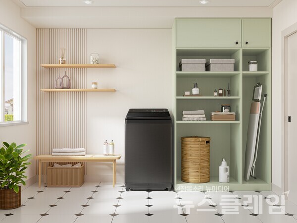 중남미에서 인기가 높은 전자동 세탁기 라이프스타일 이미지. 삼성전자 제공