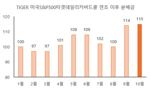 미래에셋자산운용 TIGER S&P500 타겟데일리 분배금 지급 - 뉴스 썸네일 이미지